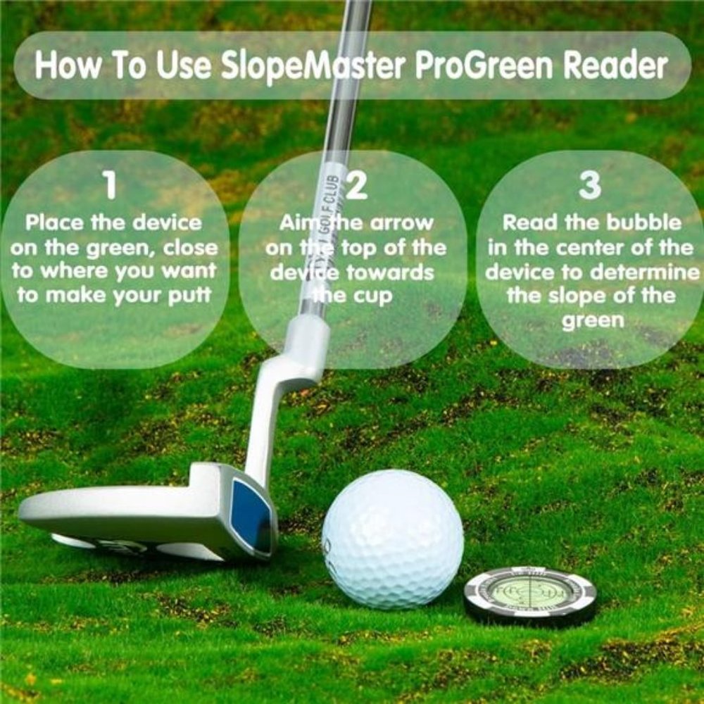 Golf Hat Clip Ball Marker with High Precision Green Reading Aid For Men - Picture 4 of 8